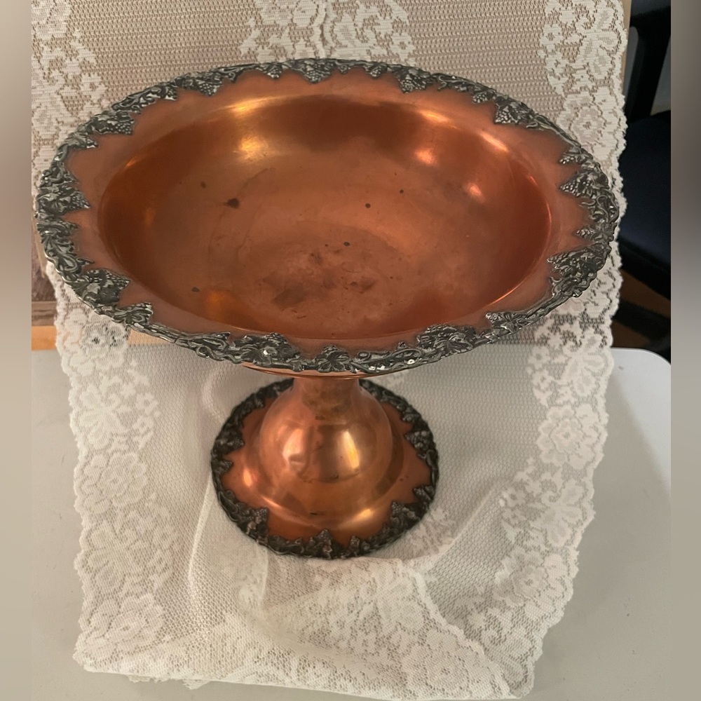 Antique Sheffield Pedestal Bowl